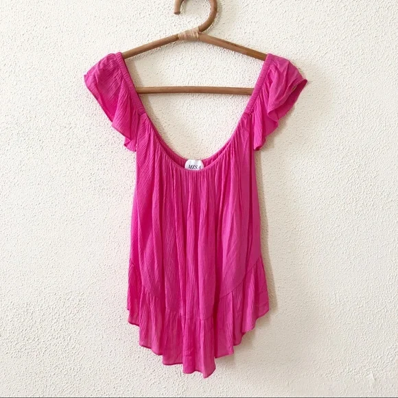MISA Los Angeles Anais Off-the-Shoulder Blouse XS - Picture 2 of 4